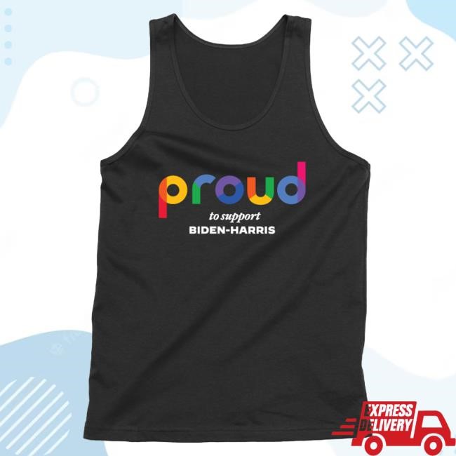 Official Biden Harris Merch Store Proud To Support Tank Popover Shirt BidenHarris