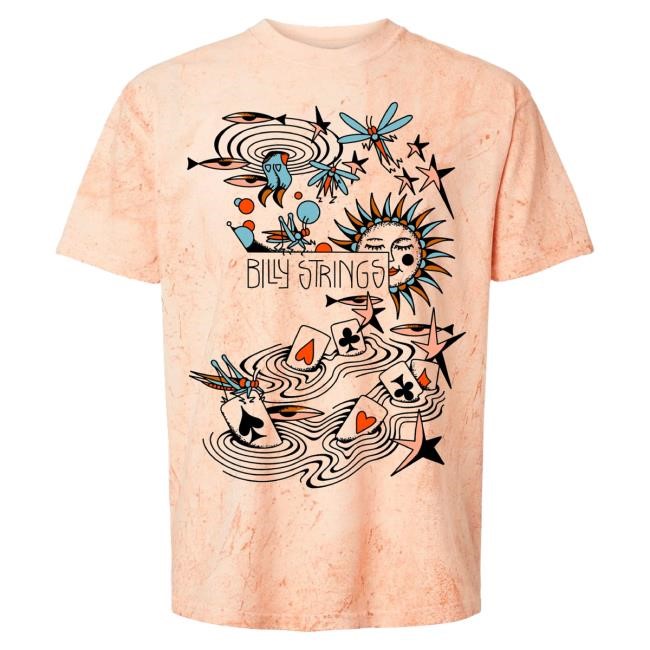 Billy Strings Merch River of Cards Shirts (SQUiSHYEYES)