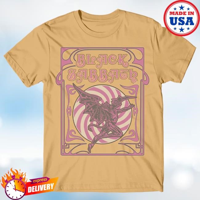 Black Sabbath Official Apparel Shop Store Pastel Henry T Shirt - Black Sabbath