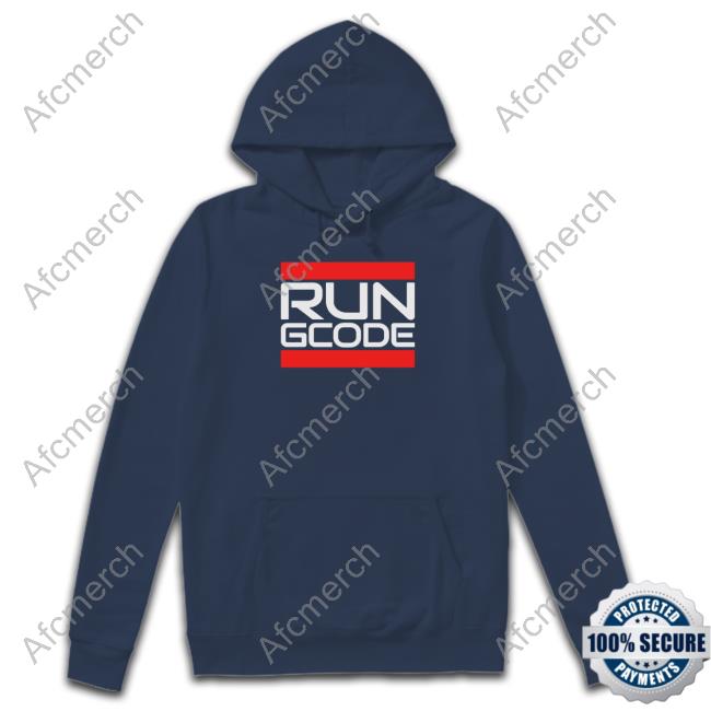 Run Gcode Limited Edition Black Tee Shirt