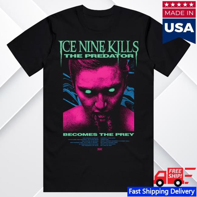 Official Ice Nine Kills Merch Store The Predator Popover Shirt Ink Merch IceNineKills
