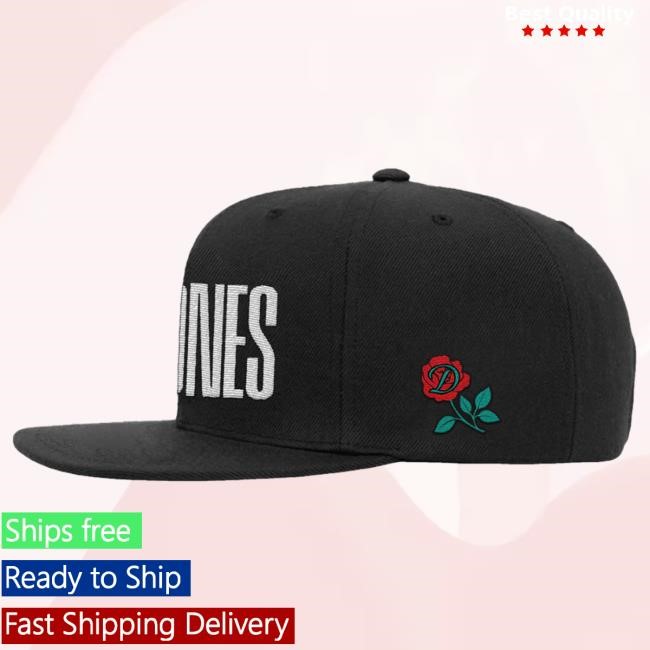 Official Deftones Merch deftones black 2025 side rose Cap
