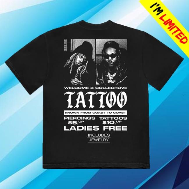 Lil Wayne Collegrove Tattoo LS Tee Lil Wayne Merch
