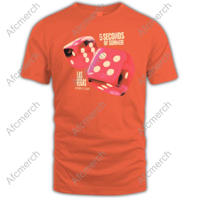 Official 5 Seconds Of Summer Tour Store Las Vegas Dice 2023 Tee
