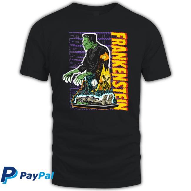 Frankenstein Retro Monster Long Sleeve T Shirt