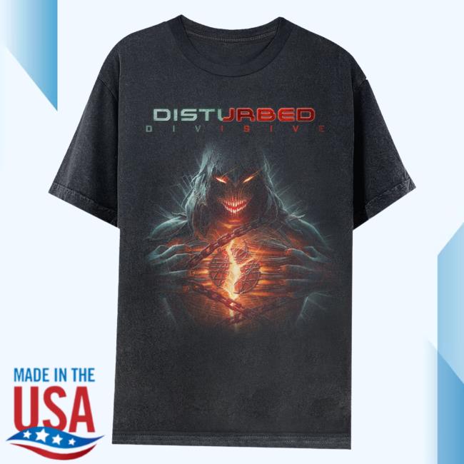 Official Disturbed Merch Store Disturbed Black Divisive Hot Shirt Disturbed1