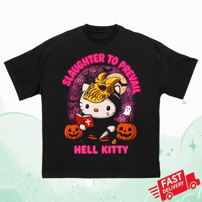 Official First Blood Store Slaughter to Prevail - Hell Kitty Halloween - New Shirt