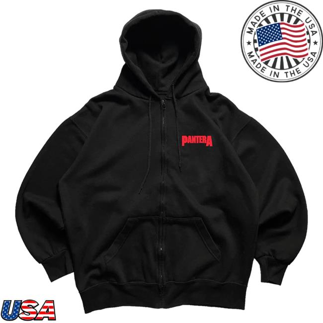 Official Pantera Merch Store Shop Pantera Vdop Zip Up Shirt 2024