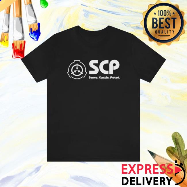 Official The SCP Store Merch SCP Logo and Slogan Unisex T-Shirts