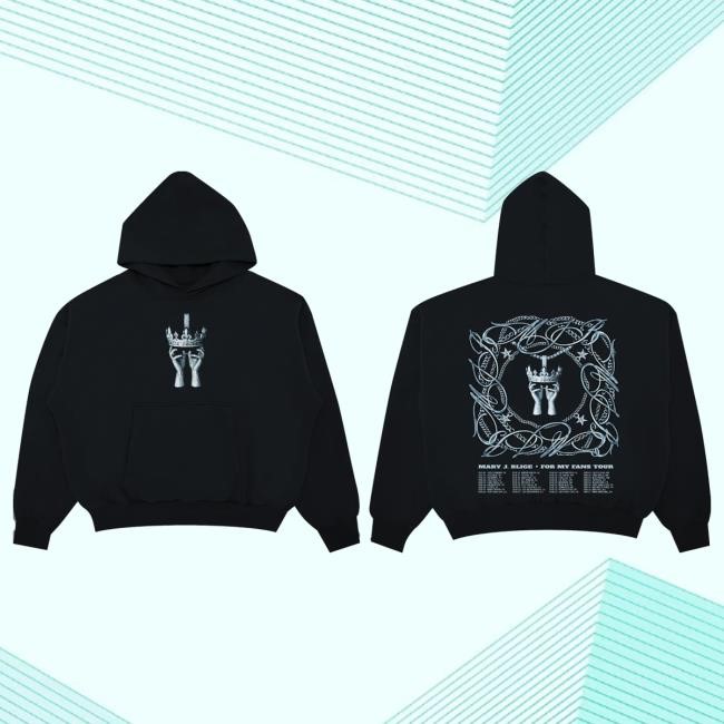 Mary J. Blige "Chain" Black Hooded Sweatshirt Mary J Blige Official