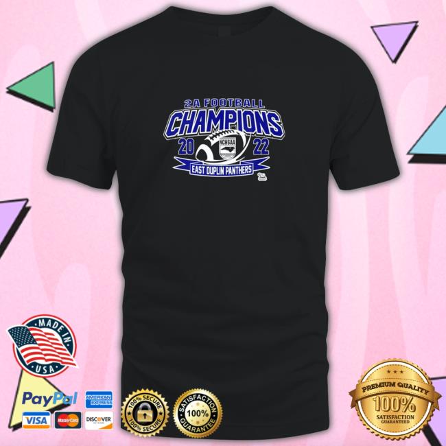 Official NCHSAA – 2A Football Division Champs Tee Shirt