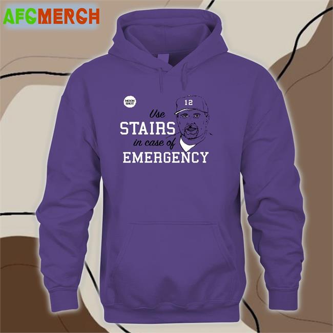 Rare Phillies Matt Stairs Moon Shot Use Stairs In Case Of Emergency Hoodie