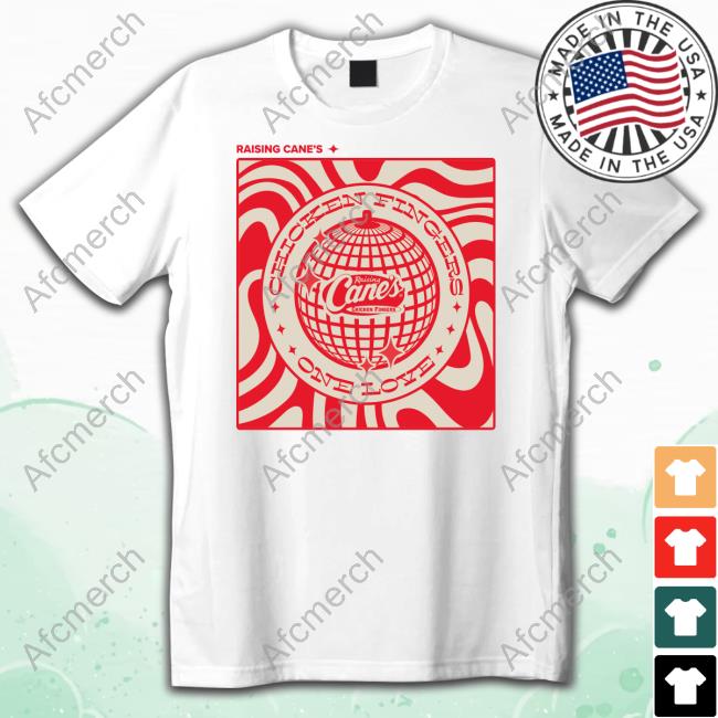 Raising Cane's Gear Merch Disco Wave Long Sleeve