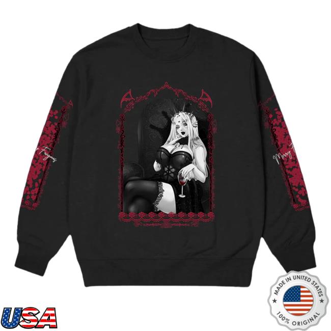 Official Vampykinz X Uwu Collab Merch Vampykinz Fangmas Sweatshirt