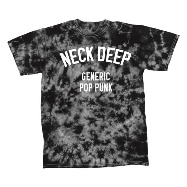 Hopeless Records Merch Neck Deep Generic Pop Punk Tie Dye Black Hot Shirt HopelessRecords
