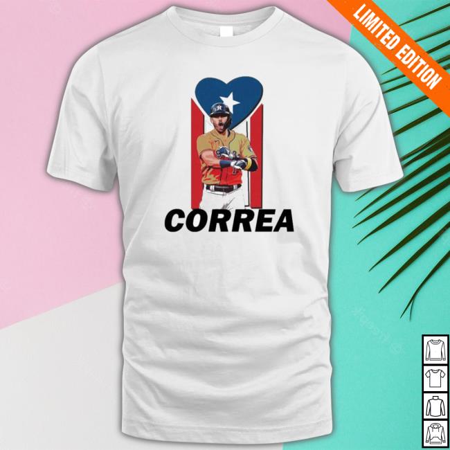 Puerto Rican Pro Baseball Player Carlos Correa T-Shirt
