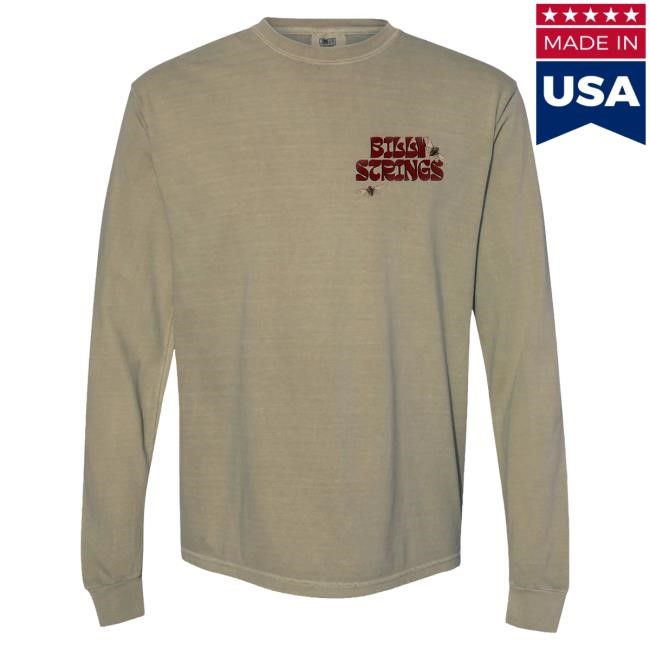 Official Billy Strings Merch Store Shop Billy Strings Wide Awake LS Tee (Welder Wings)