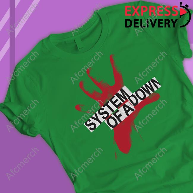 System Of A Down Self-Titled Red Hand Logo Hoodie