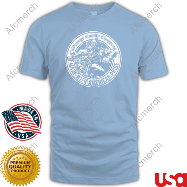Orange County Choppers Merch American Pride Bike Badge Tee