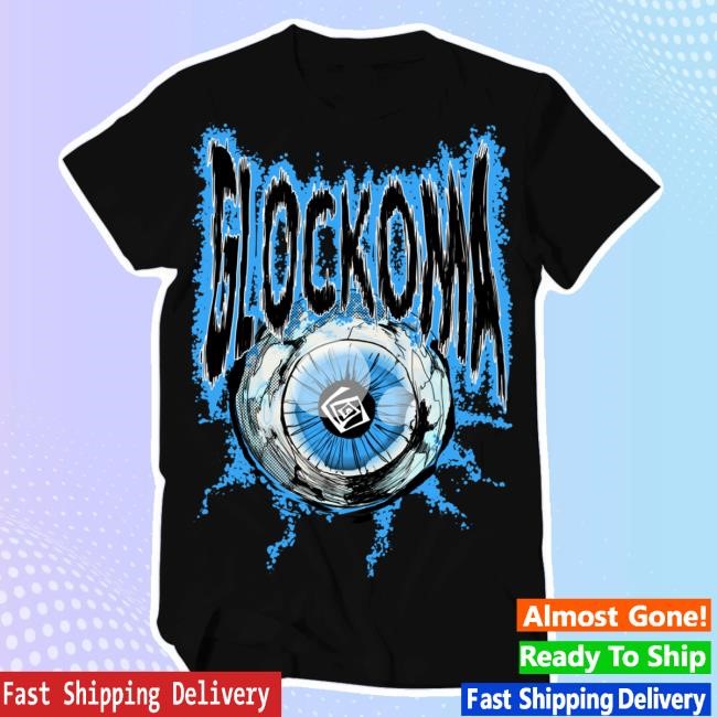 Glockoma Eyeball (Black/Blue) Short Sleeve TShirt - Key Glock Merch Store Shop