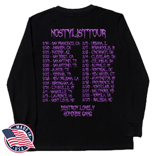 Official Destroy Lonely Merch Store Destroy Lonely NS Crown LS T Shirt