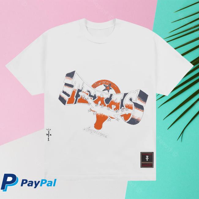 Official Travis Scott Utopia Merch Store CJ X M&N X UNIVERSITY OF TEXAS HANDDRAWN T-Shirts Travis Scott Apparel Clothing TravisScott