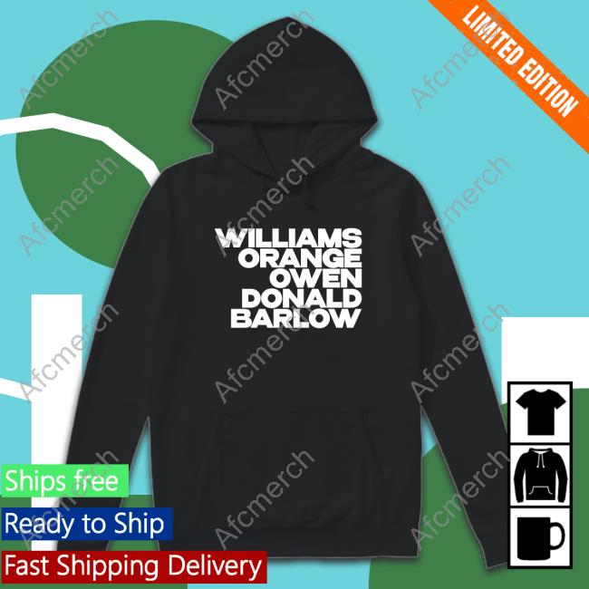 Williams Orange Owen Donald Barlow Shirts Rachel Stevens