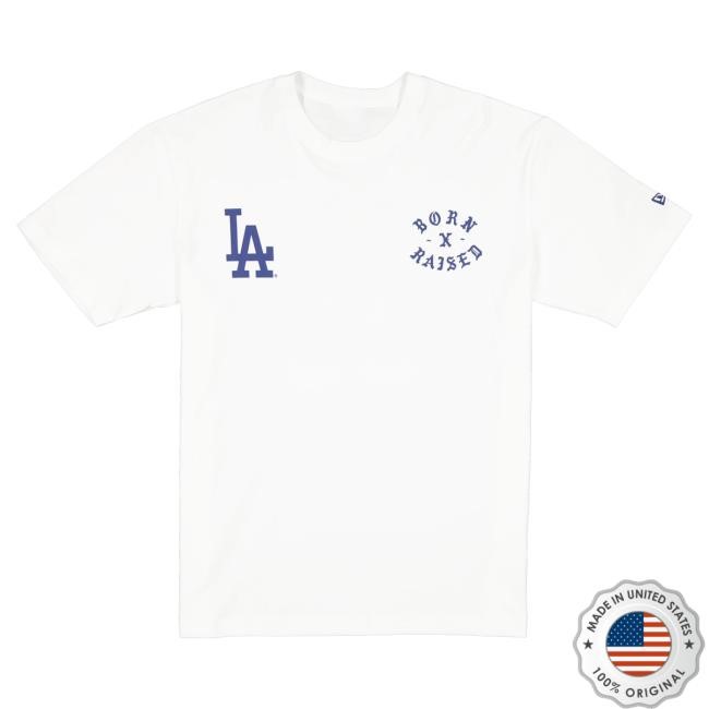 Official Born X Raised Merch Store Shop Born X Raised + Dodgers Lgd Rocker New Shirt: Black BornXRaised