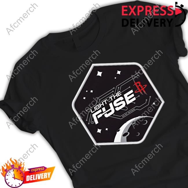 Official Rockets Houston Rockets Light The Fuse Mission Patch T-Shirt
