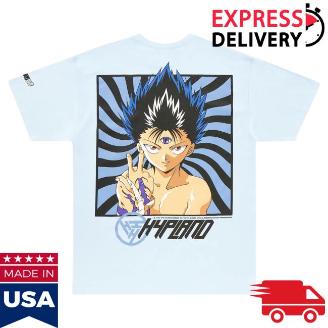 Official Hypland Clothing Merch Store Hypland Yyh Hiei Hypnosis Tees (Powder Blue)