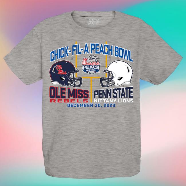 Penn State Peach Bowl Merch Penn State Nittany Lions Peach Bowl 2023 Dueling Helmet Hoodie