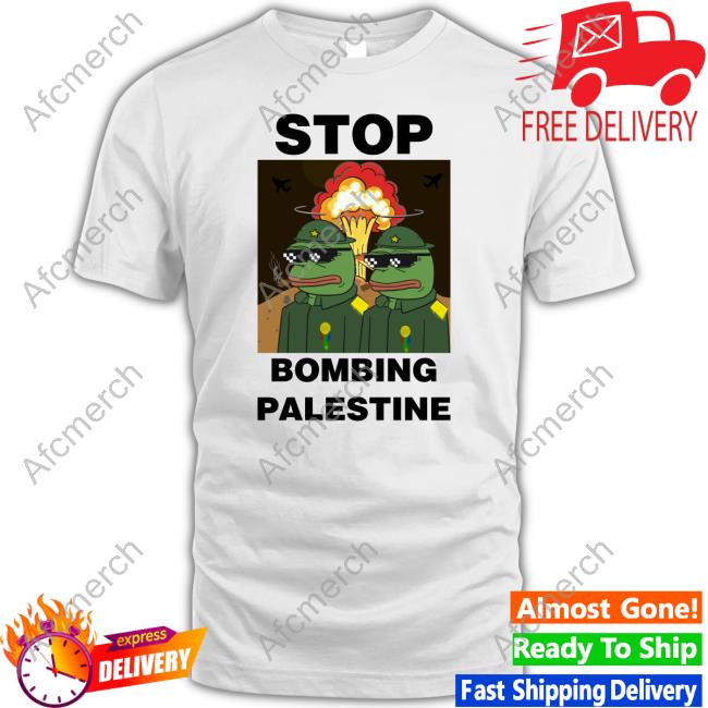 Stop Bombing Palestine Free Palestine Hoodie