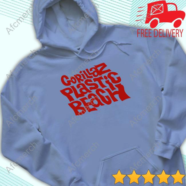 Official Gorillaz Merch Gorillaz Plastic Beach Hoodie