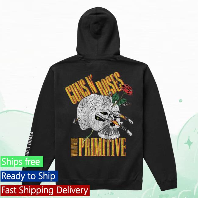 Official Primitive Skateboarding Apparel Clothing Merch Store Shop Nightrain Guns N' Roses Pull Over Hoodie