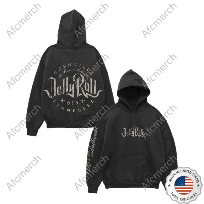Official Jelly Roll Clothing Shop Merch Logo Hoodie Jellyroll615 Store