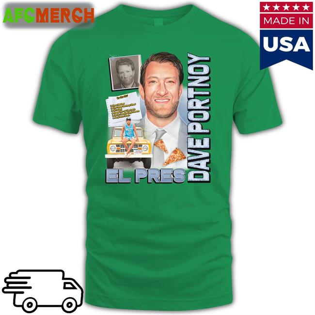 El Pres Dave Portnoy Shirt White
