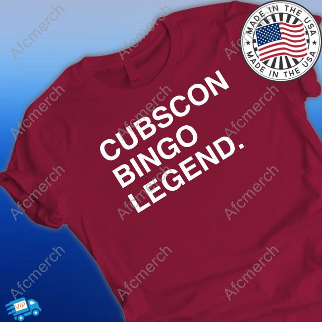 Obvious Shirts Official Cubscon Bingo Legend Shirt Chicago Cubs Shirt
