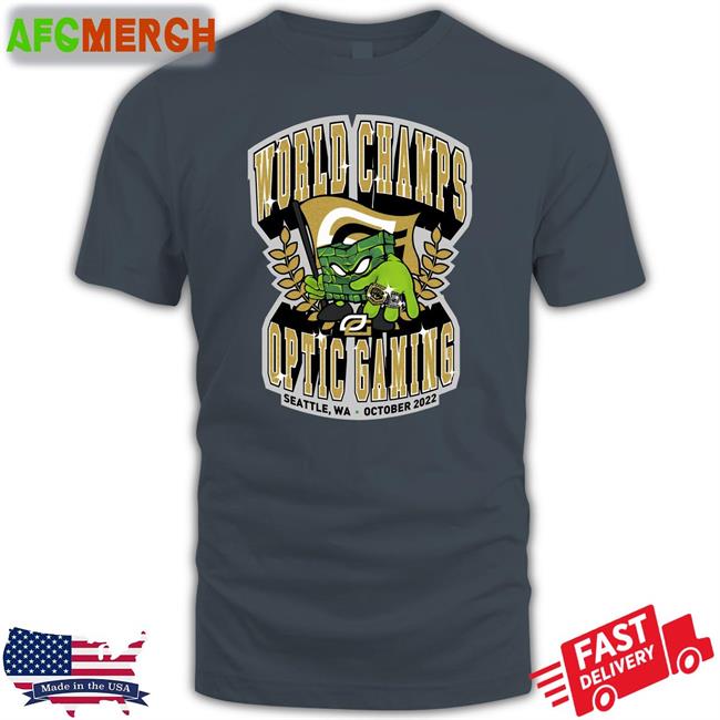 Optic Gaming Merch Optic Hecz Hcs World Champions T Shirt Opticgaming World Champs Optic Gaming Seattle Wa October 2022