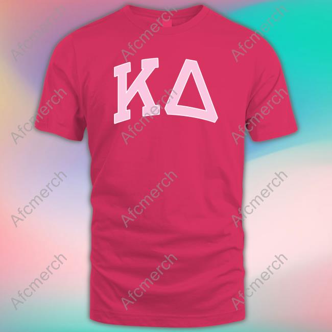 Official Kappa Delta Pink Rowing Letters Shirts