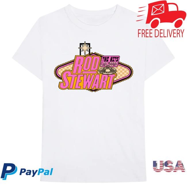 Official Rod Stewart The Hits Vegas Marquee Attractive Shirt