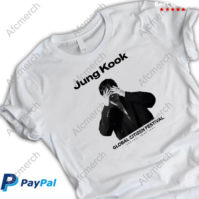 Official Global Citizen Merch Jung Kook Global Citizen Festival Central Park 2023 Shirt