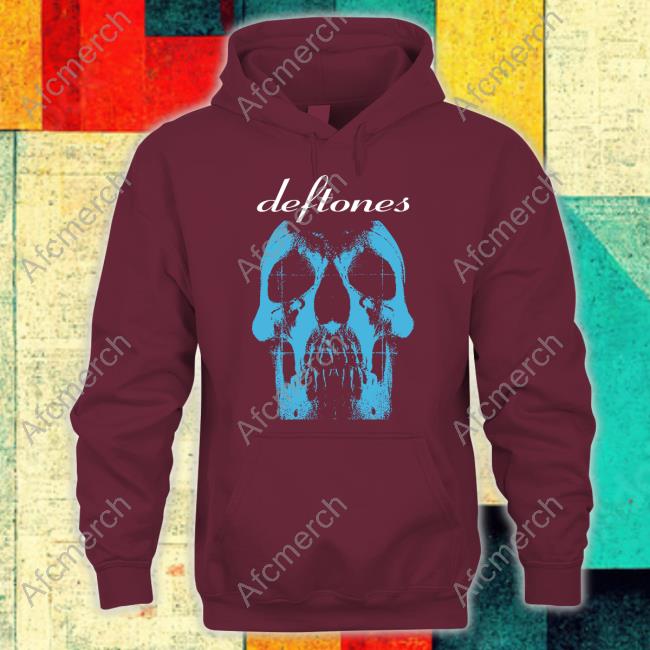 Official Deftones Merchandise Deftones Split Skull Logo T Shirt