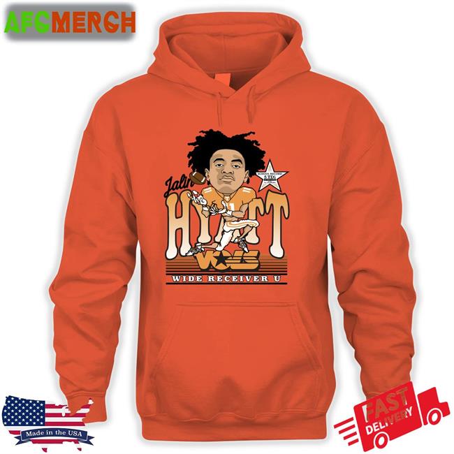 Volshop Merch Jalin Hyatt Caricature Wide Vols Receiver U Tee School Record 5 Td's