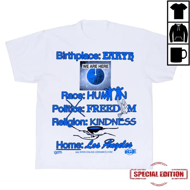 Official Online Ceramics Birthplace: EARTH White New Shirt