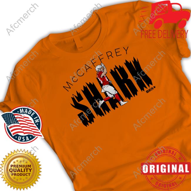 Breakingt Merch Christian Mccaffrey San Francisco Shark Sweater Breakingt Merch Christian Mccaffrey San Francisco Shark Hoodie