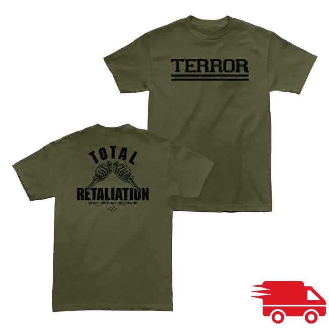Terror "Knives Outward" New T-Shirt Cold Cuts Merch