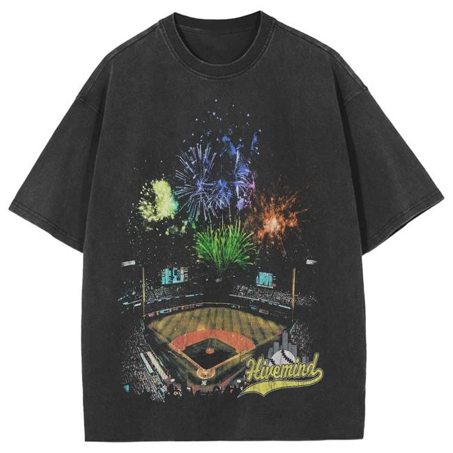 Official Hivemind Merch Hivemind X Copes Collection Hivemind 'Fireworks' Attractive Shirt