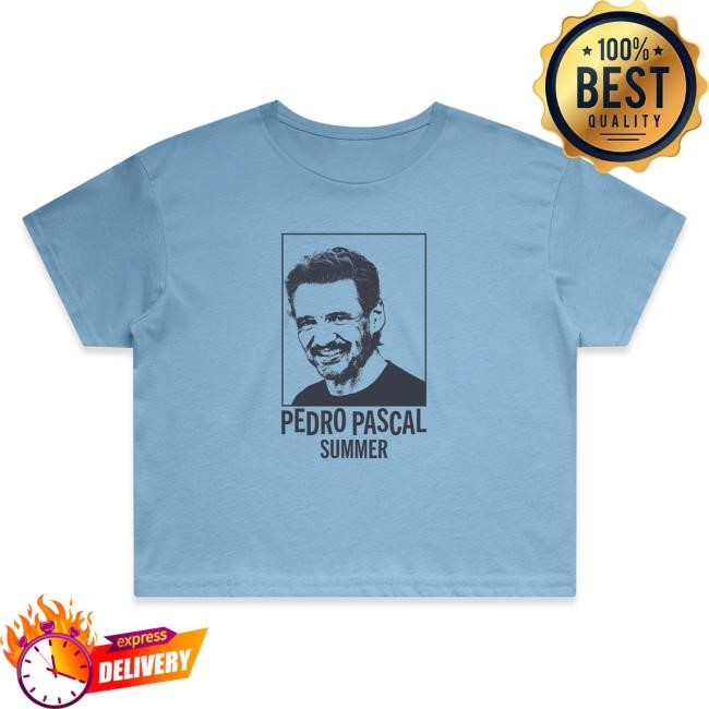 Official Super Yaki & Rachel Leishman Present: Pedro Pascal Summer - Crop New Shirt Carolina Blue SuperYaki