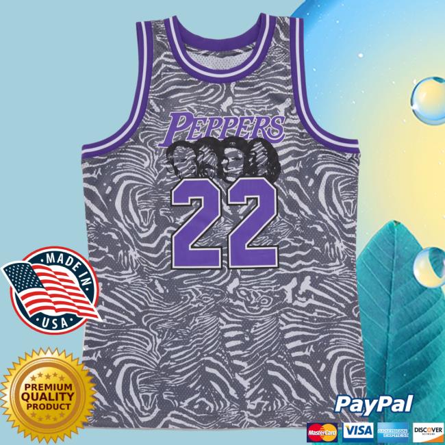 Official Red Hot Chili Peppers Peppers Basketball Jersey Shirt New