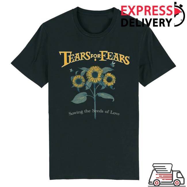 Seeds Of Love Sunflower Black Tshirt